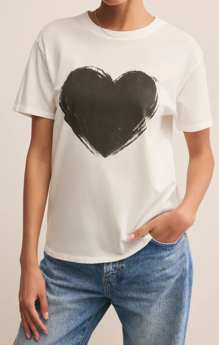 Z SUPPLY LOVE BOYFRIEND TEE SEA SALT