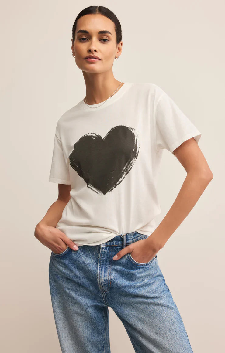 Z SUPPLY LOVE BOYFRIEND TEE SEA SALT