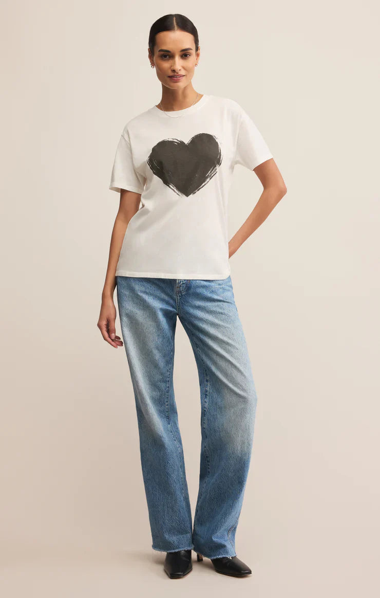 Z SUPPLY LOVE BOYFRIEND TEE SEA SALT