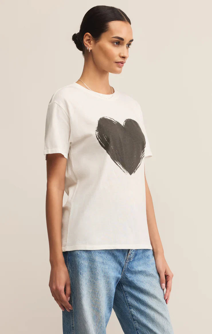 Z SUPPLY LOVE BOYFRIEND TEE SEA SALT