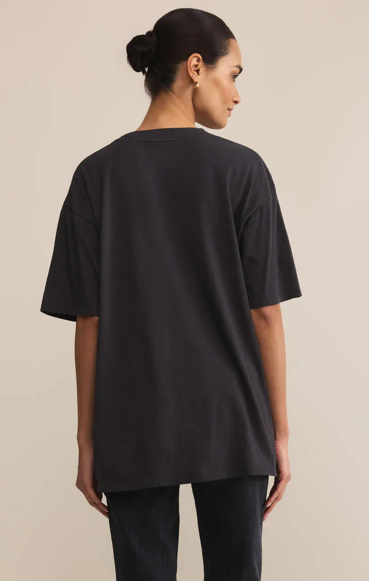Z SUPPLY ALL THE LOVE CITY TEE BLACK SAND