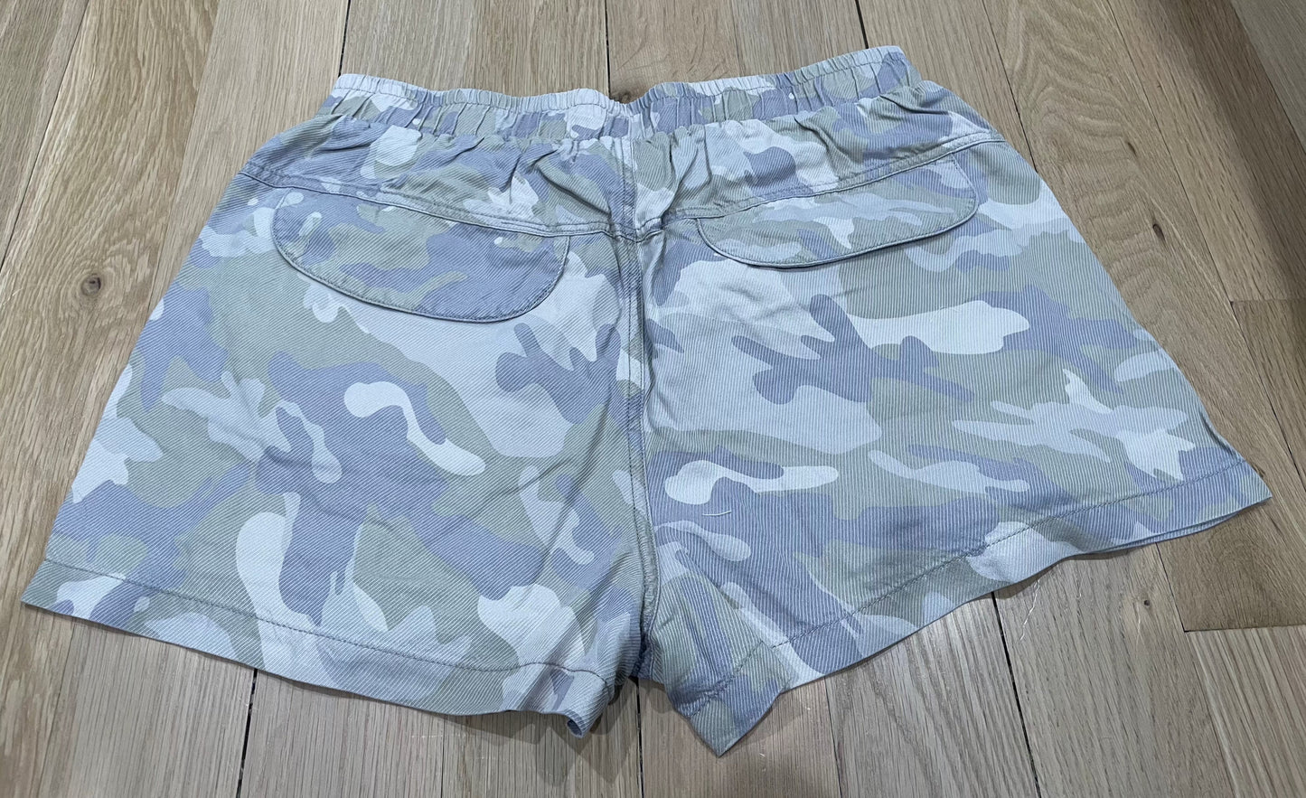 VINTAGE HAVANA SOFT CAMO TENCEL CARGO SHORTS FINAL SALE