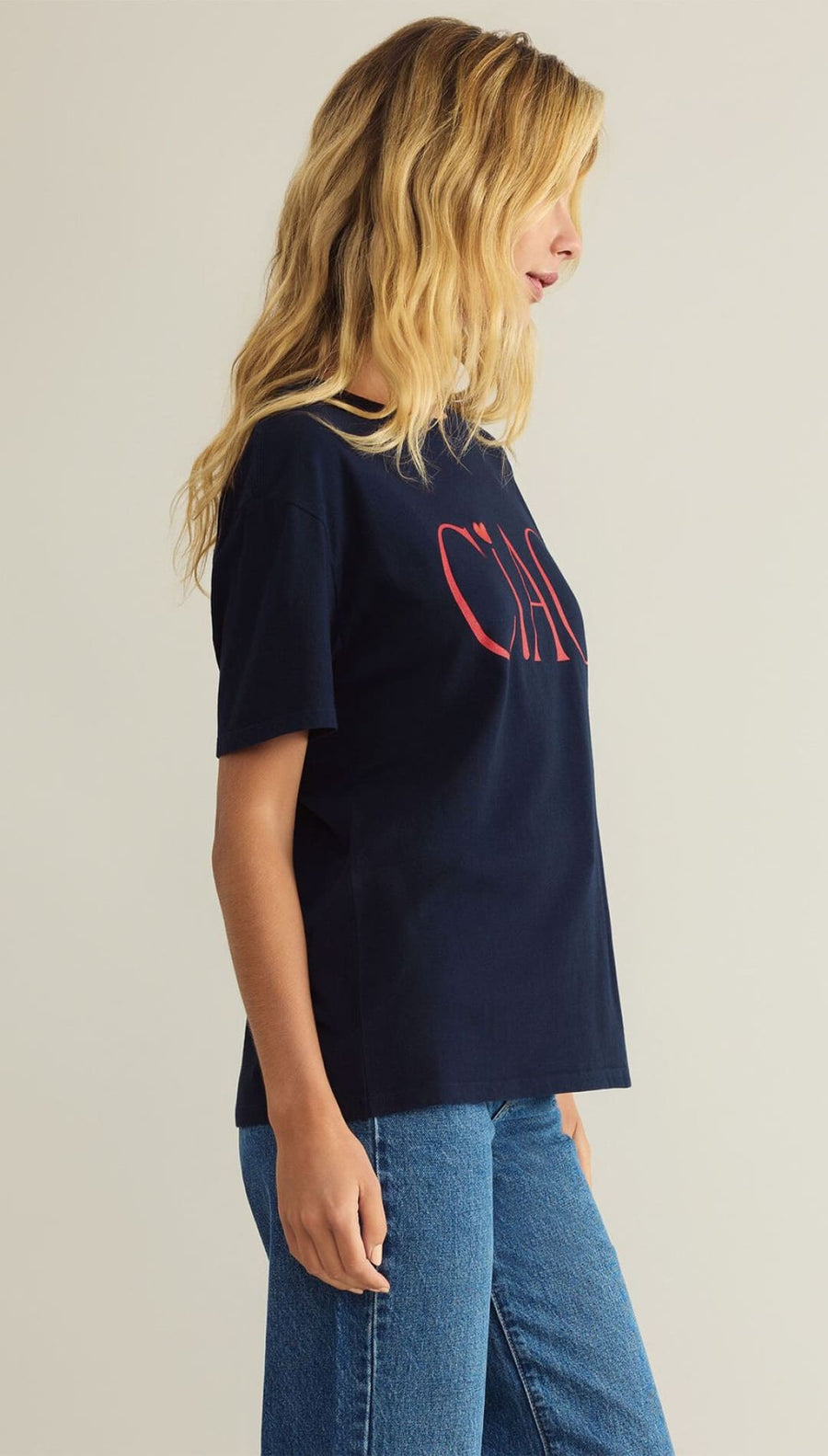 Z SUPPLY GRAPHIC CIAO BOYFRIEND TEE ECLIPSE FINAL SALE