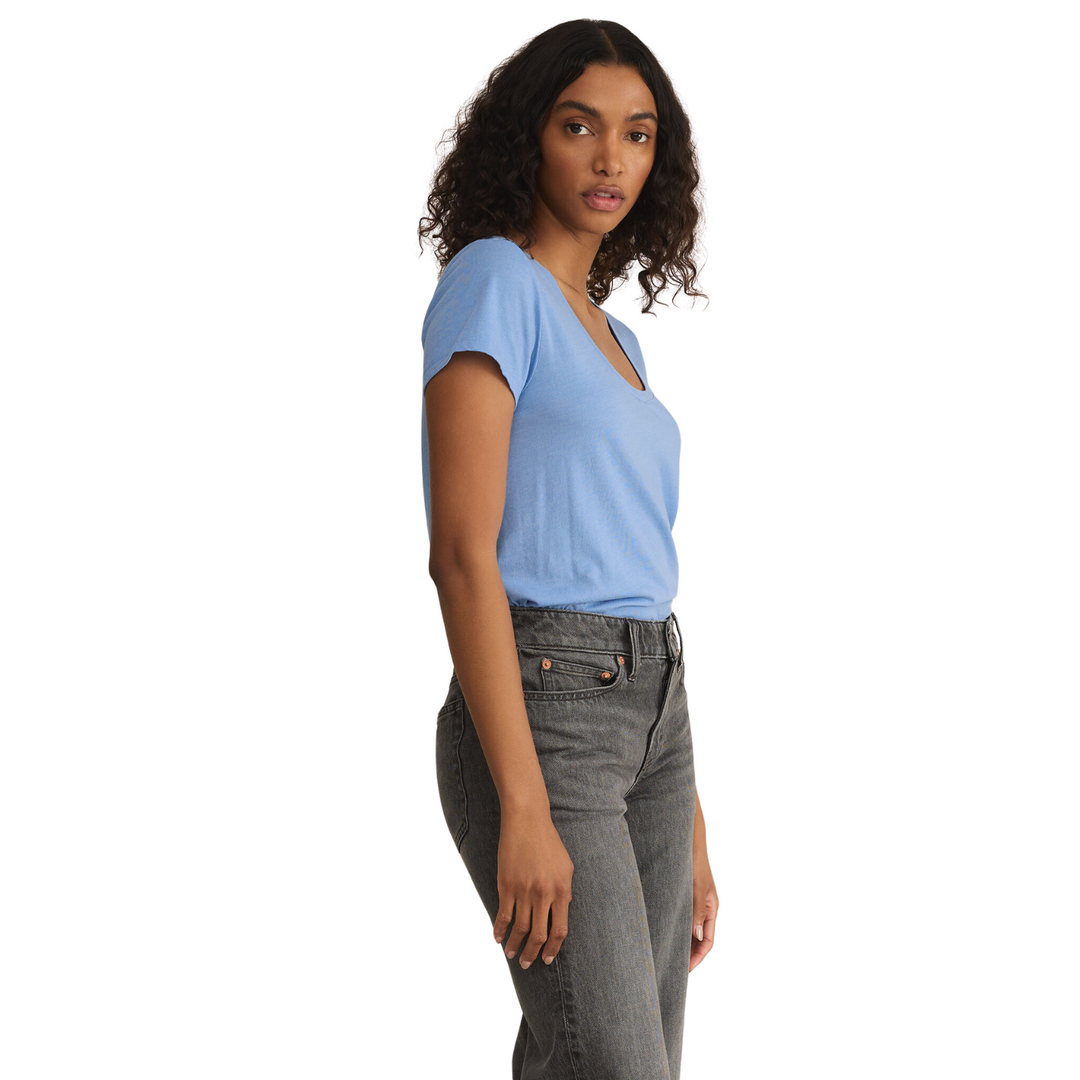 Z SUPPLY ANYWHERE SCOOP TEE BLUE RIVER