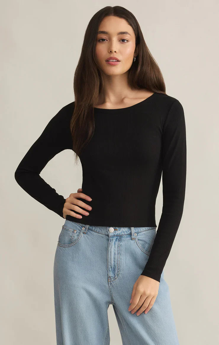 Z SUPPLY INFINITY FITTED TOP BLACK