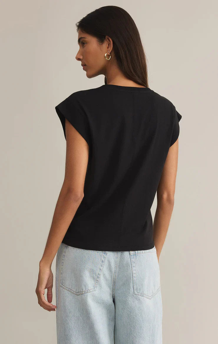 Z SUPPLY CAMINO TEE BLACK