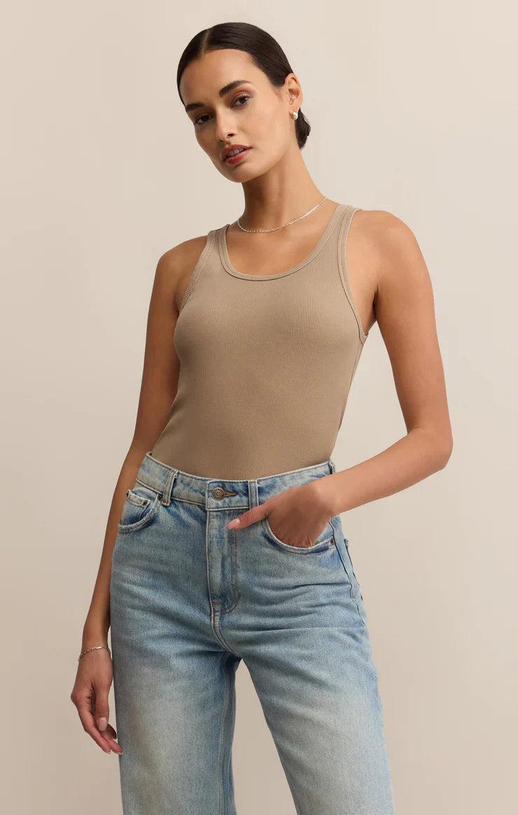 Z SUPPLY CLASSIC SCOOP RIB TANK DESERT TAN