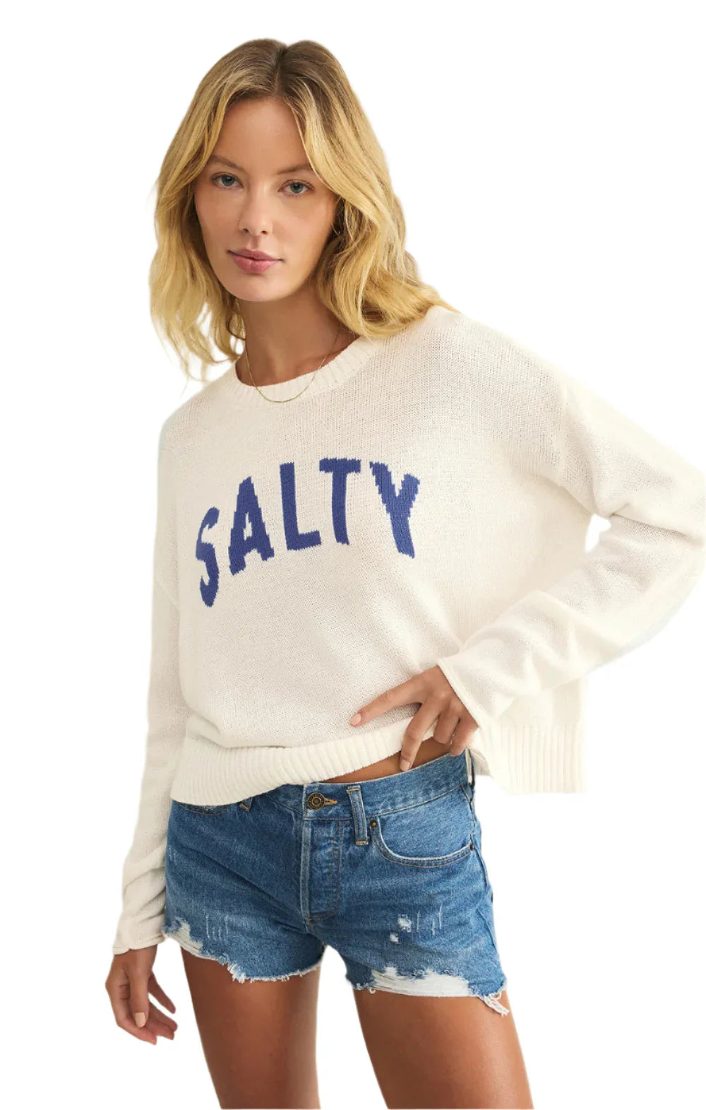 Z SUPPLY SIENNA SALTY RIVIERA SWEATER FINAL SALE