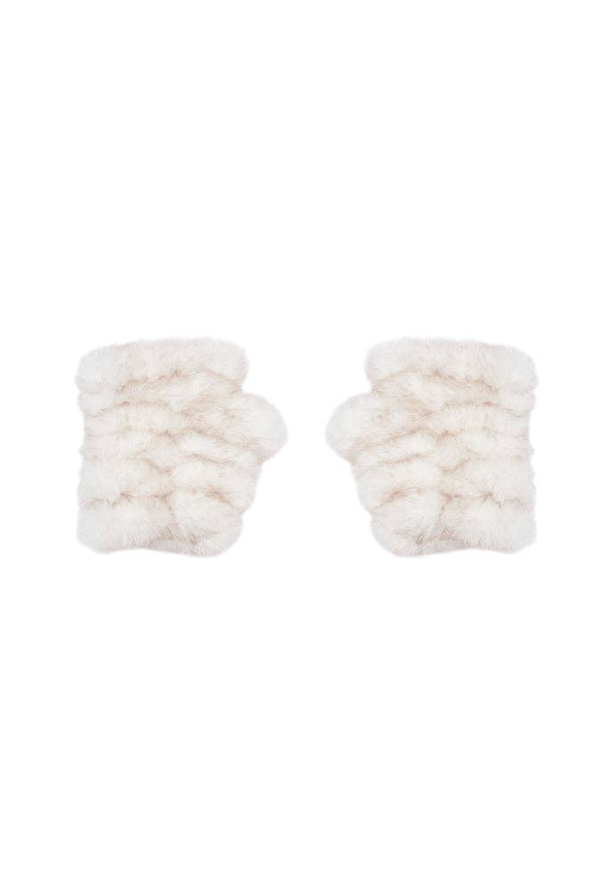 IVORY MANDY MITTENS