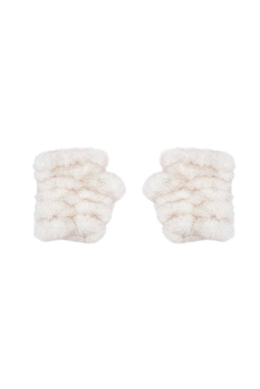 IVORY MANDY MITTENS