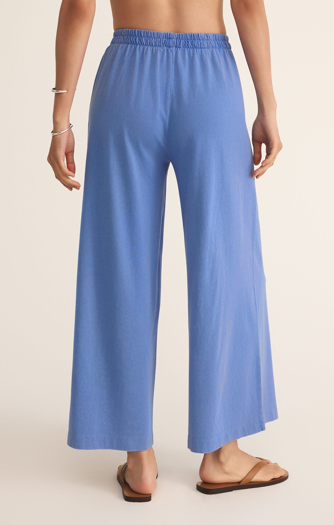 Z SUPPLY SCOUT JERSEY FLARE PANT BAY BLUE