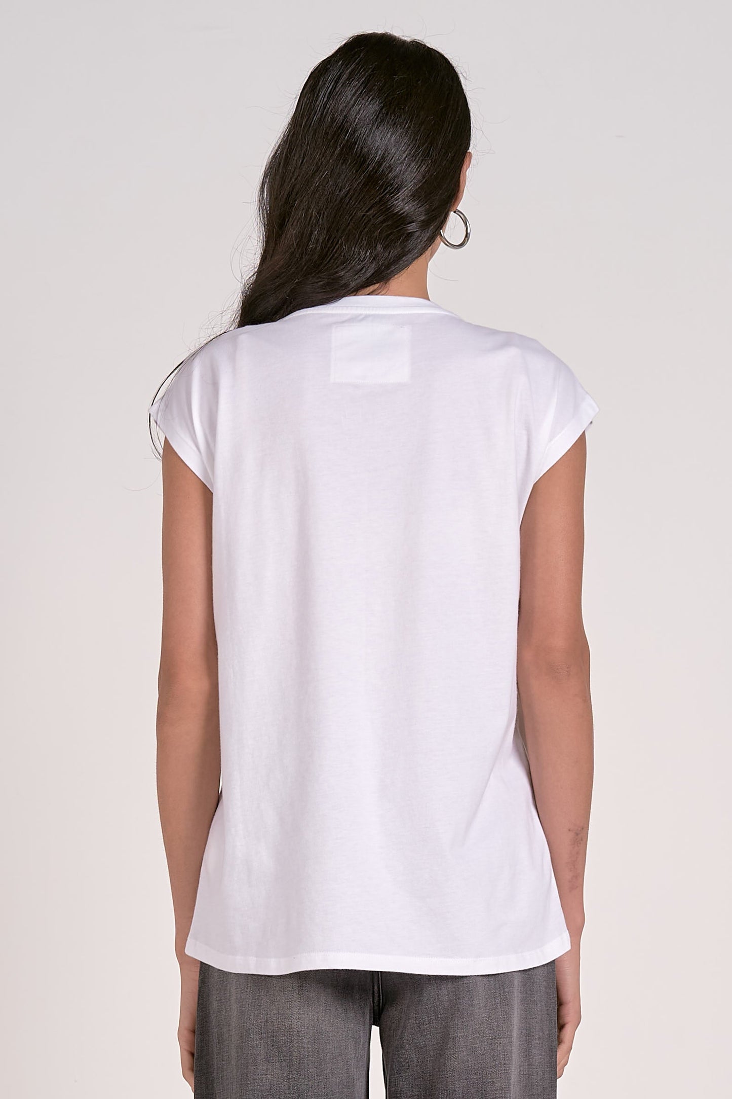 ELAN WHITE WITH RED LOVE TEE FINAL SALE