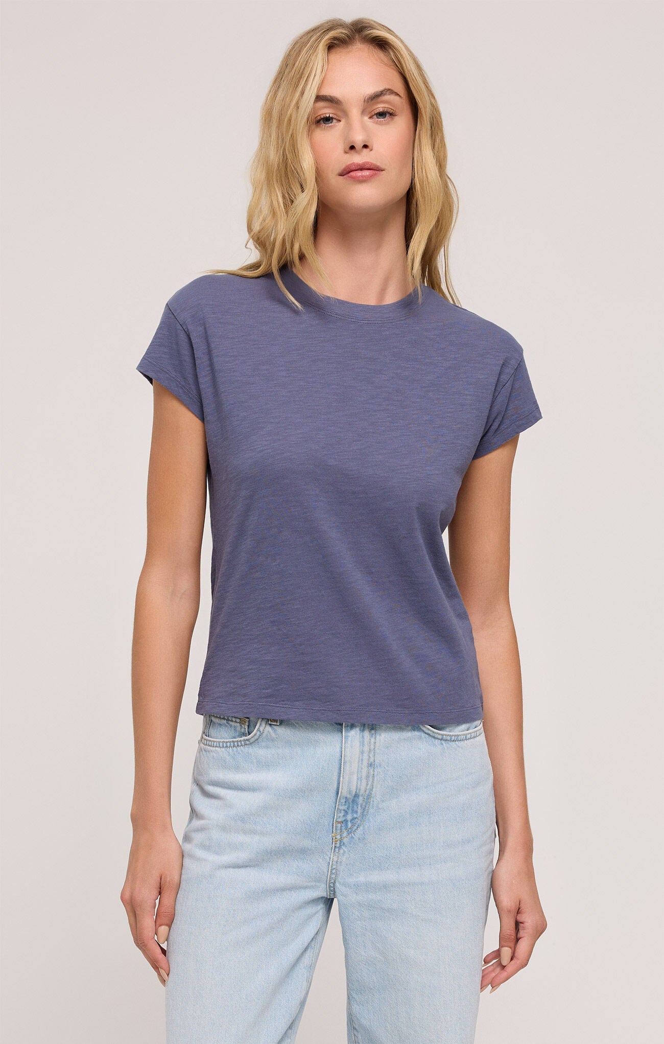 Z SUPPLY MODERN SLUB TEE WORN BLUE